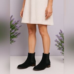 Rocco P. Hand Made Torre Saw Patrisio Women's Black Suede Chelsea boots 39.5